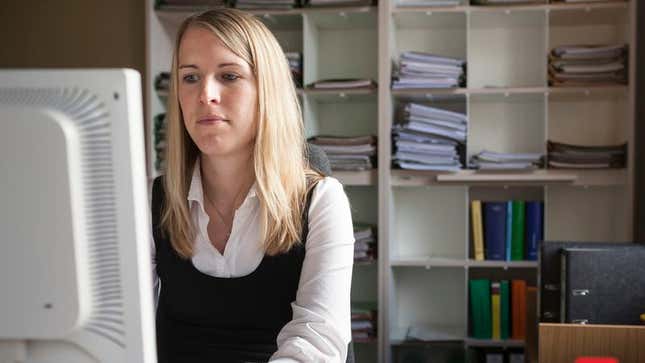 Image for article titled Worker Who Forgot Email Attachment Expects Coworkers To Forgive Her Just Like That
