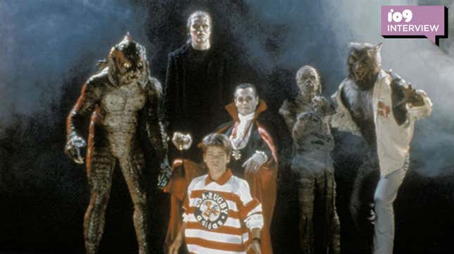 Andre Gower and the monsters from The Monster Squad.