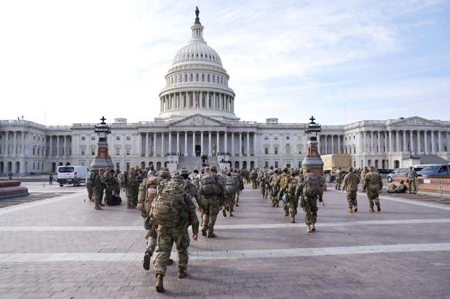 Image for article titled Nearly 1 in 5 Charged in Capitol Riot Are Current or Former Military Members: Report