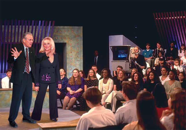 A scene from the paid program.
