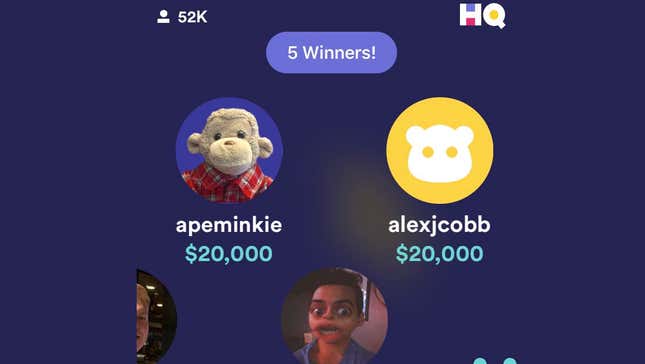 Image for article titled Provocative Jeopardy Champ Says HQ Trivia Owes Him $20,000 In Winnings