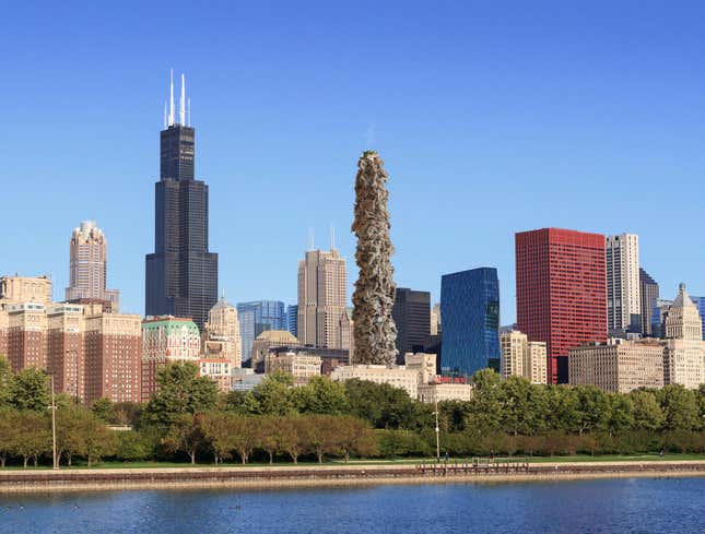 Image for article titled Chicago Adds 90-Story Stack Of Italian Beef To Skyline