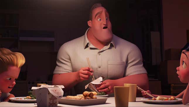 Image for article titled ‘Incredibles 2’ Forced To Take Out Grisly Cannibalism Scene In Order To Secure PG Rating