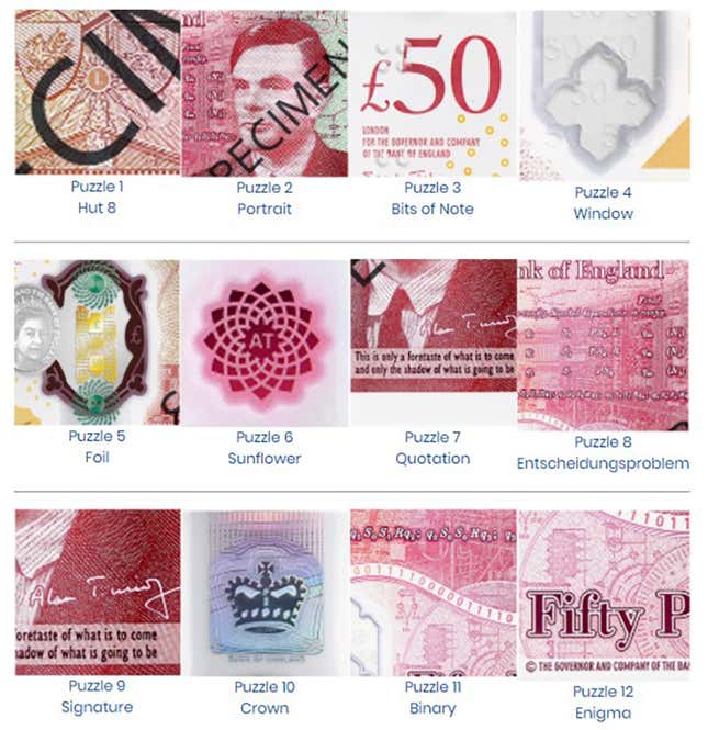 Imagen para el artículo titulado El nuevo billete dedicado a Alan Turing esconde doce acertijos diseñados por los servicios de inteligencia