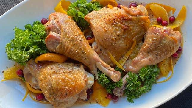 Image for article titled Turkey à L’Orange gives dark meat the star treatment