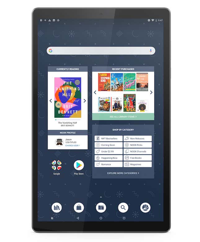 Image for article titled Barnes & Noble's Nook Sidesteps the Grave Once Again With a New Lenovo-Built Tablet