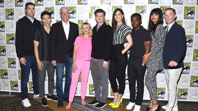 <i>The Good Place</i> cast and crew say that "everything is fine," thanks to Mike Schur