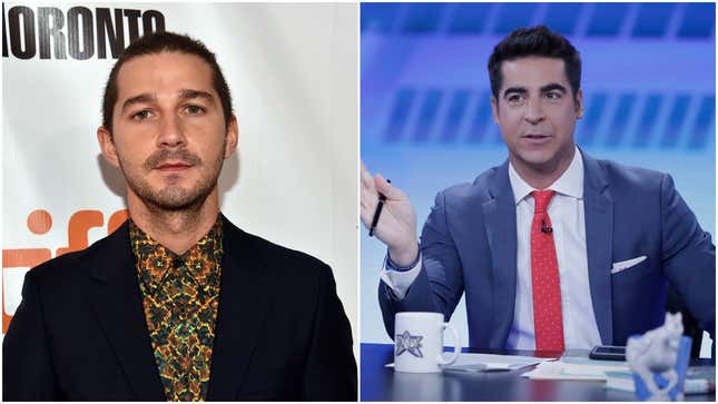 Fox News dipshit says Shia LaBeouf called him "trash" in an airport lounge, which rules