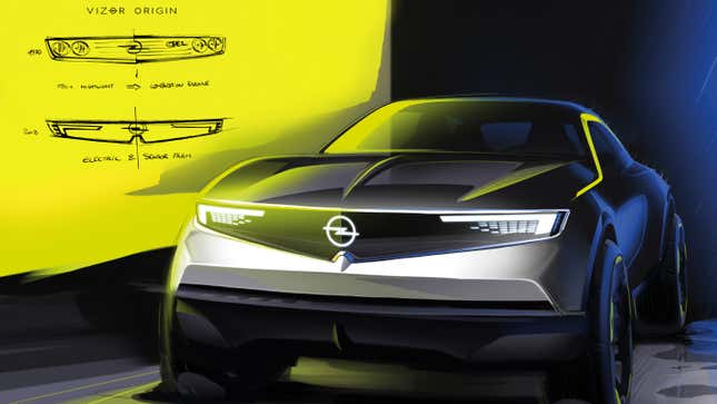 Image for article titled Opel's Newest EV Is A Neon Green Manta And It's Here To Save Us From Blue Accents