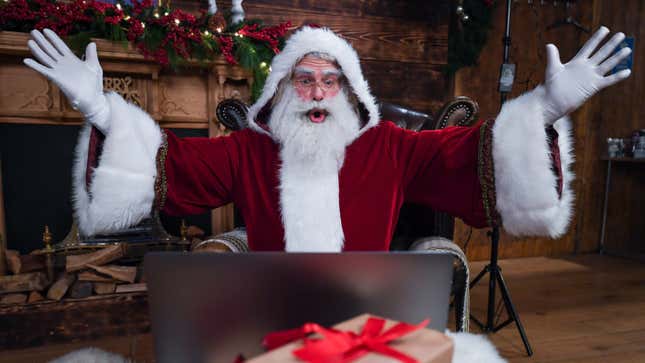 Image for article titled Yes, Virtual Santa Claus Meet and Greets Are Happening on Zoom