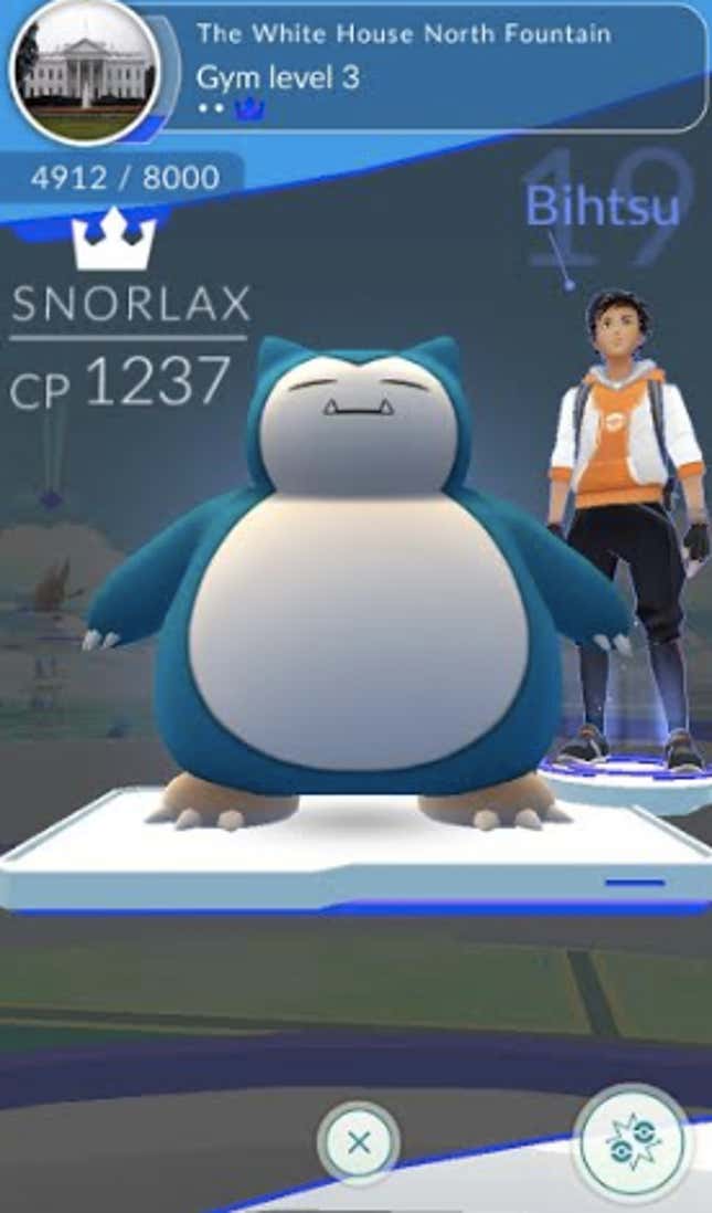 Image for article titled Pokémon Go Players Are Waging War Over The White House