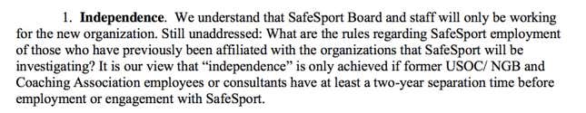 Image for article titled SafeSport, The USOC's Attempt To Stop Child Abuse, Is Set Up To Fail—Just Like It Was Supposed To