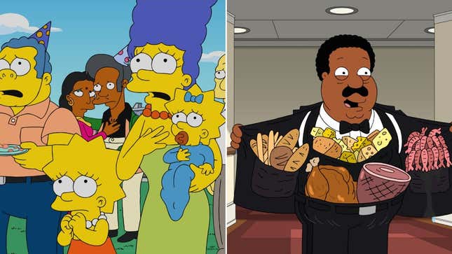 Image for article titled The Simpsons will no longer cast white actors in non-white roles, Family Guy's Cleveland steps down