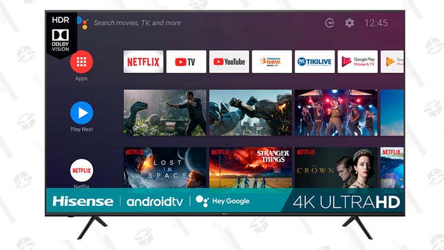   Hisense 32&quot; HD Smart TV | $130 | Best Buy
Hisense 75&quot; 4K Smart TV | $600 | Best Buy 