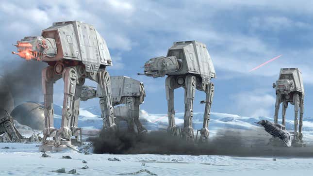 AT-ATs in The Empire Strikes Back.