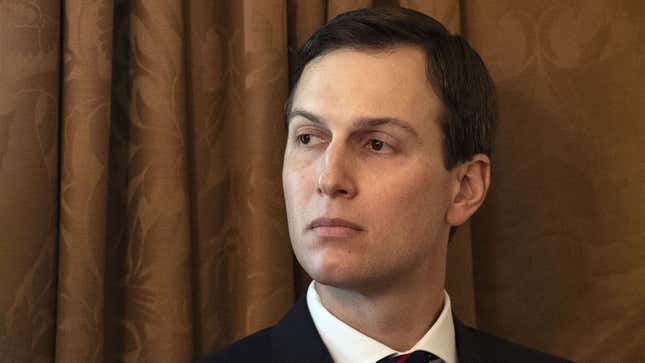 Image for article titled Frustrated Jared Kushner Doesn’t Get Why Everyone In Media Attacking His Qualifications Like They Didn’t Just Get Jobs Through Nepotism Too