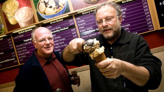 Ben &amp; Jerry’s founders Ben Cohen and Jerry Greenfield,