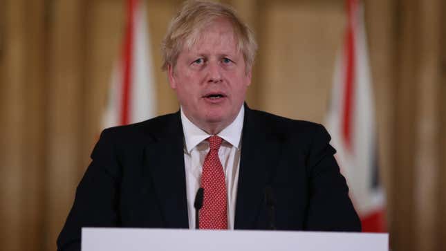 Image for article titled UK Prime Minister Boris Johnson Hospitalized Over Covid-19 Concerns