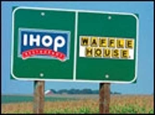 Image for article titled Mason-Dixon Line Renamed IHOP-Waffle House Line