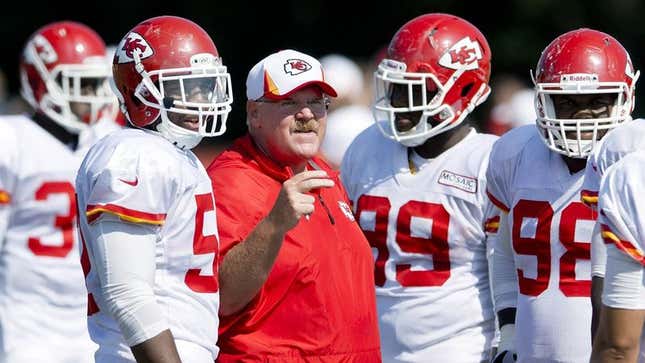 Image for article titled Andy Reid Motivates Chiefs With Inspirational Speech About Great Burrito Place