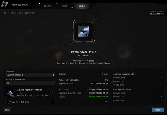 Image for article titled EVE Online's Raffle System Adds Some Drama To The Game's Economy