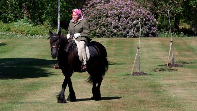 Image for article titled Meanwhile, the Queen Rode a Pony