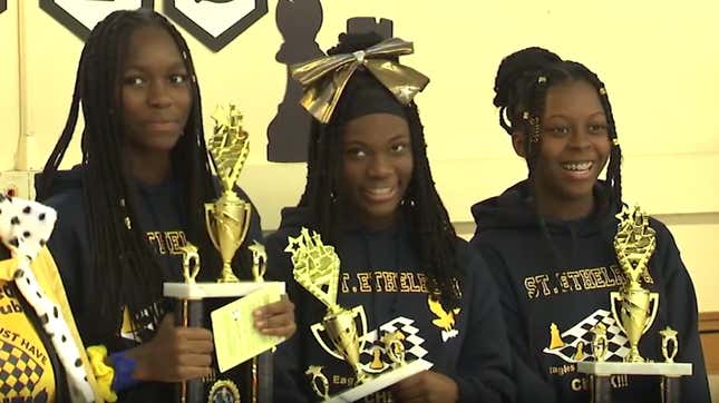 Image for article titled Three Queens to Rule Them All: South Side Chicago School Crowned State Chess Champs