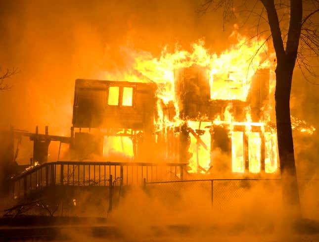 Image for article titled Neighbor&#39;s House Fire Kind Of Beautiful, Actually