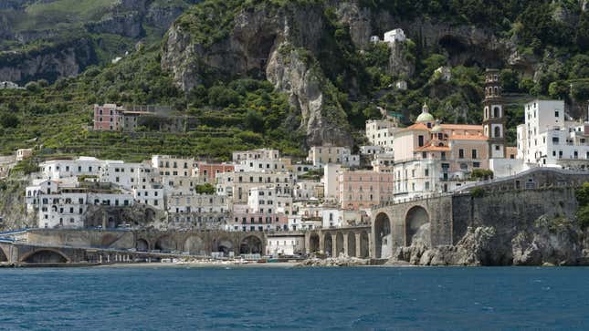 The town of Atrani on the Amalfi Coast, one of the places where Stroncatura might have originated