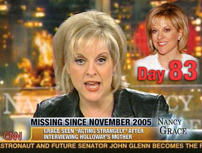 Image for article titled Nancy Grace Reports Own Mind Now Missing For 83 Days