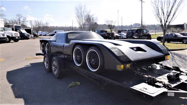 Image for article titled This Zany Discount Batmobile Has Eight Wheels And Dual Mazda Rotary Engines