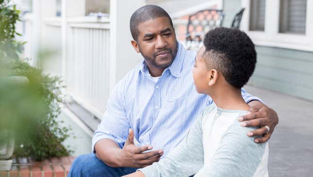 Image for article titled Black Father Gives Son The Talk About Holding Literally Any Object