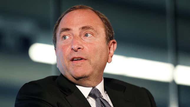 Image for article titled Gary Bettman Wondering If He Really Has To Attend Every Game Of Stanley Cup Finals