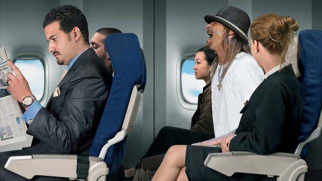 Image for article titled Everyone On Flight Annoyed By Screaming Kid Rock
