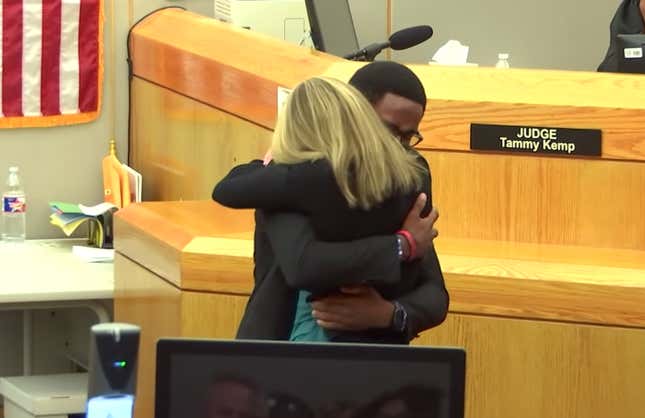 Image for article titled 18-Year-Old Brandt Jean’s Hug of Amber Guyger Made Me Sick. But It Ain’t About Me, Though