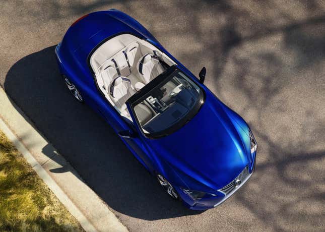 Image for article titled The 2021 Lexus LC500 Convertible Loses Its Roof And Becomes The Best Lexus Still No One Will Buy