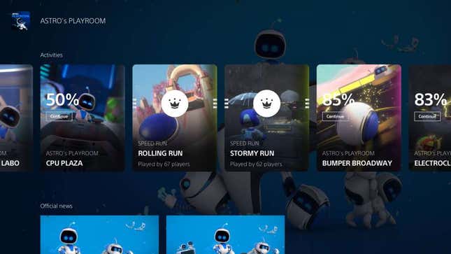 El nuevo menú de Actividades te permite saltar rápida y fácilmente a una sección específica de un juego directamente desde el menú de inicio de la PS5.