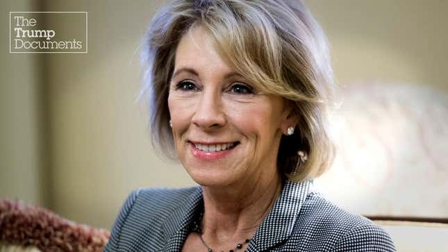 Image for article titled Betsy DeVos