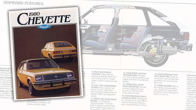 Image for article titled You&#39;ve Got to Admire How Hard This 1980 Chevette Brochure Is Trying