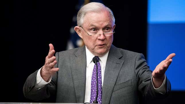 Image for article titled Jeff Sessions Argues Family Separations Only Happening Because Current Law Doesn’t Allow Him To Strangle Immigrants With Bare Hands