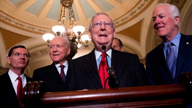 Image for article titled GOP Leaders Celebrate Decisive Win Over Americans