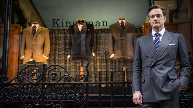 Colin Firth in Kingsman. 