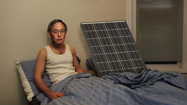 Image for article titled Hungover Energy Secretary Wakes Up Next To Solar Panel