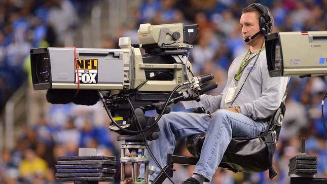 Image for article titled NFL Camera Operators Prepare For Challenging Year Of Avoiding Offensive Michael Sam Signs