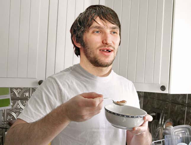 Image for article titled Alexander Ovechkin Loses Three Teeth While Eating Breakfast