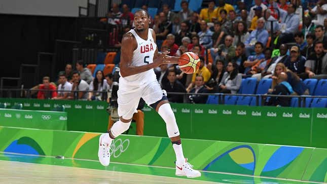 Image for article titled Kevin Durant Wins Gold In Men’s Individual Basketball