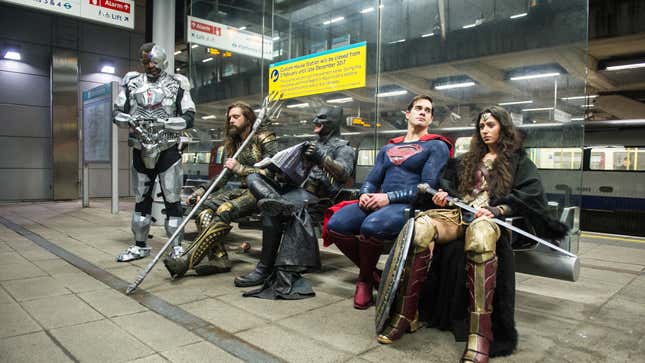 Justice League cosplayers