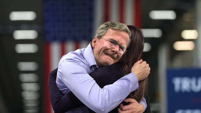 Image for article titled Iowan Comforts Sobbing Jeb Bush At Town Hall