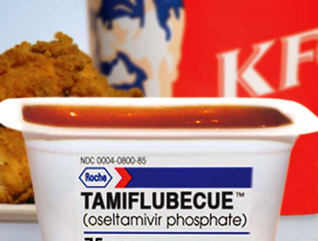 Image for article titled KFC Introduces New Bird-Flu Dipping Vaccine