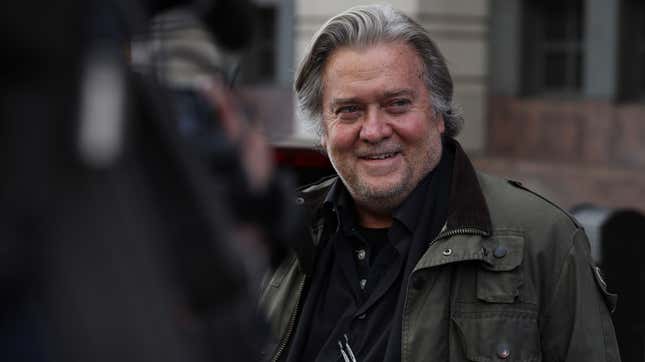 Image for article titled Steve Bannon Arrested, Charged With Using the Border Wall to Get Even Richer